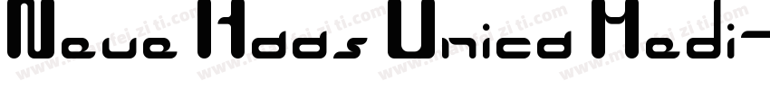 Neue Haas Unica Medi字体转换